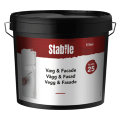 Væg- og facademaling glans 25 hvid 5 liter - Stabile